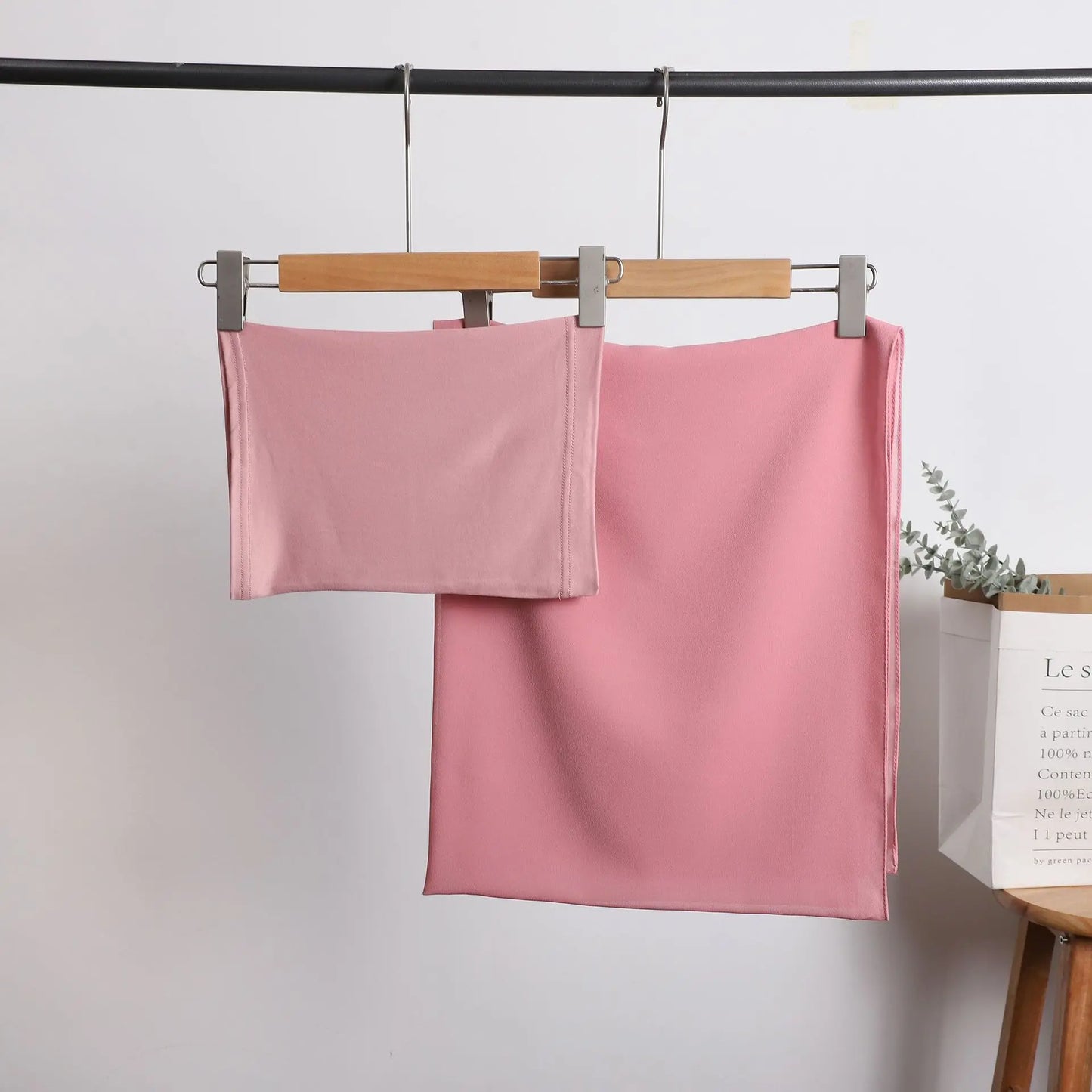 2 Piece Set Chiffon Hijab Matching Undercap Chiffon Scarf with Matching Underscarf Shawls Scarves Head Scarf Headwraps for Women