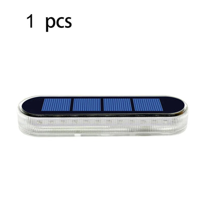 Solar Deck Light Outdoor Solar Lighting Stair Lamp Waterproof IP68 30 LEDs For Railing Fence Yard Lamp Exterior Decorative