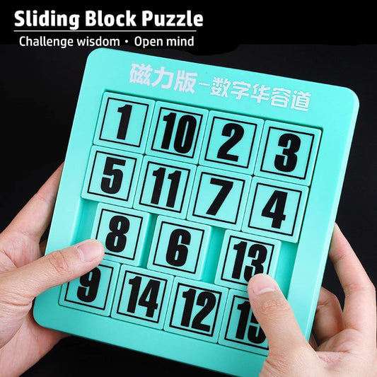 Intelligence Improvement Training Digital Huarong Road, Magnetic Children's Educational Magnetic Puzzle Thinking Training Toys