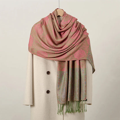 70x190CM Women Cotton Jacquard Scarf Big Shawl Fashion Elegant Lady Long Printing Decorate Scarves Sun Protection Bandana Hijab