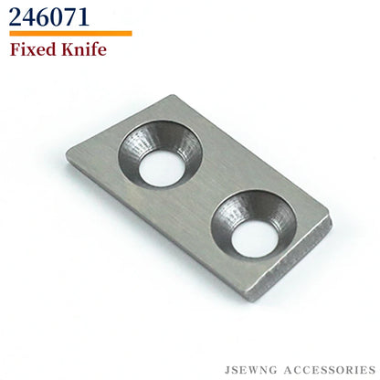 10 Sets 246061 246071 Movable & Fixed Knife For Newlong NP-7, NP-7A Portable Bag Closer Machine Part Thread Cutter