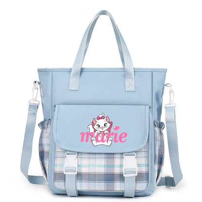 The Aristocats Marie Cat Handbag Shoulder Bag Messenger Bag Carrying Bag for Teenager Girls Boys Schoolbag Travel Shoulder Bag