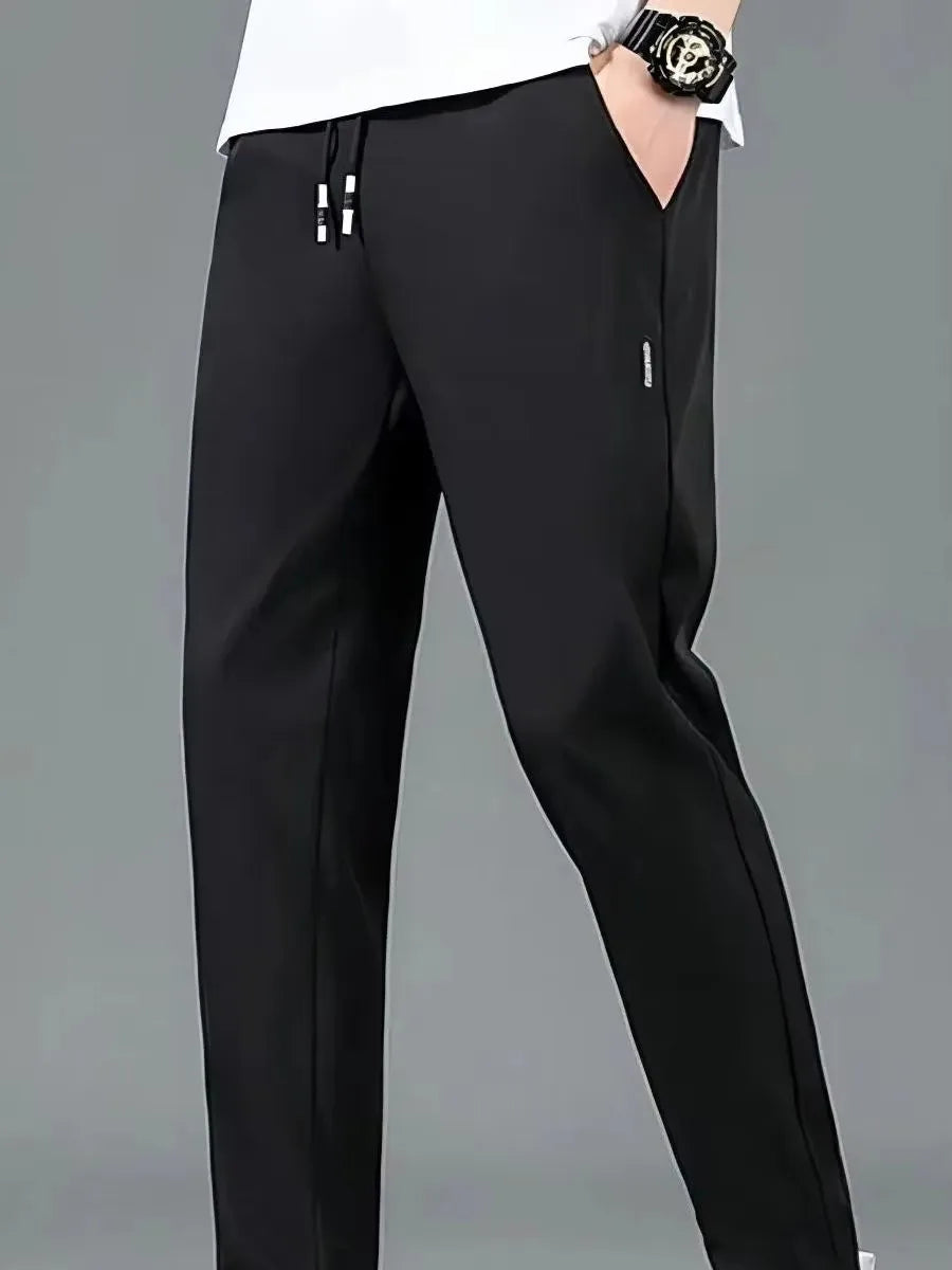 New  Summer Elastic Men Running Sport Pants Jogging Sweatpants Casual Outdoor Training Gym Fitness Trousers Oversize M-5XL