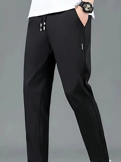 New  Summer Elastic Men Running Sport Pants Jogging Sweatpants Casual Outdoor Training Gym Fitness Trousers Oversize M-5XL