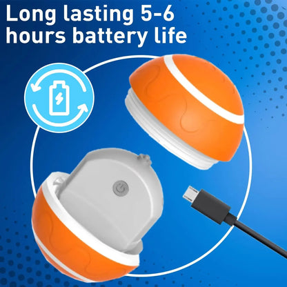 SMART Interactive Pet Ball Remote Control Flashing Rolling Jumping Rotating Waterproof Dog Chew Toy Ball for Aggressive Chewers