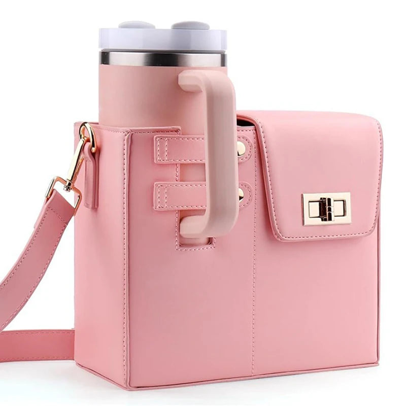 Water Bottle Bag Outdoor Portable Crossbody Multifunctional Universal Protection Pouch Single Shoulder Solid Color Storage