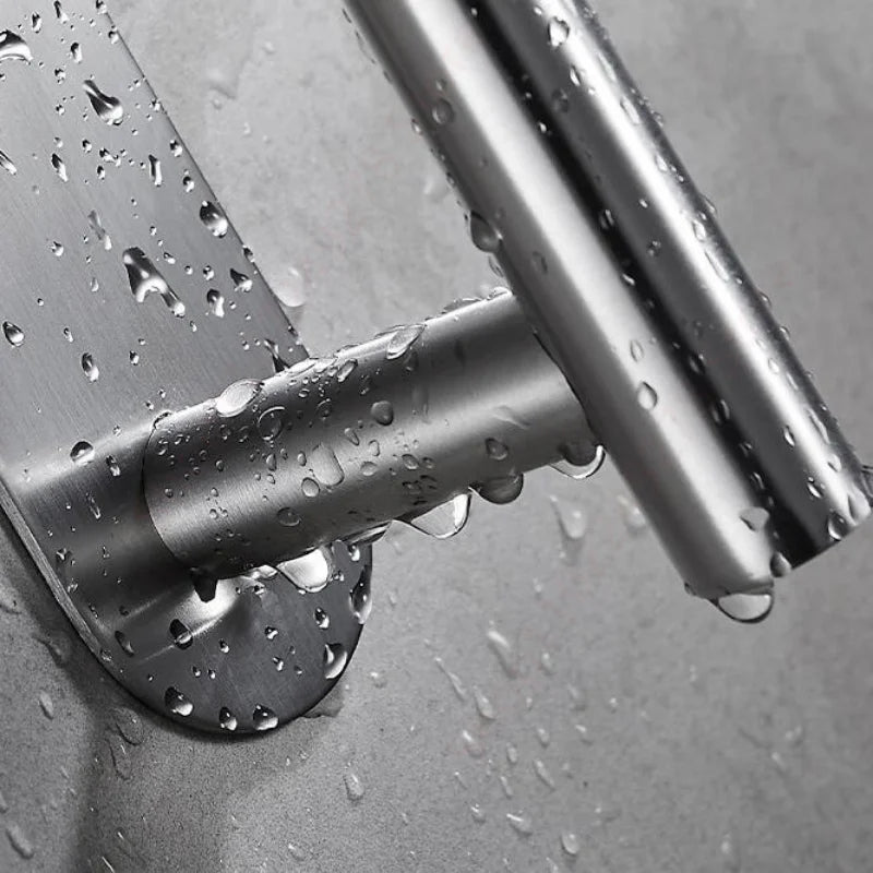 Self adhesive toilet roll paper holder No Drill Towel Rack Stainless Steel wall Mount stand organizer Kitchen Bath Accessories