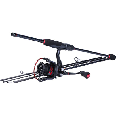 Sougayilang 1.8-2.4m Portable CarbonFishing Rod  and 13+1BB Spinning Fishing Reel and Line Bag Fishing Accessories Set