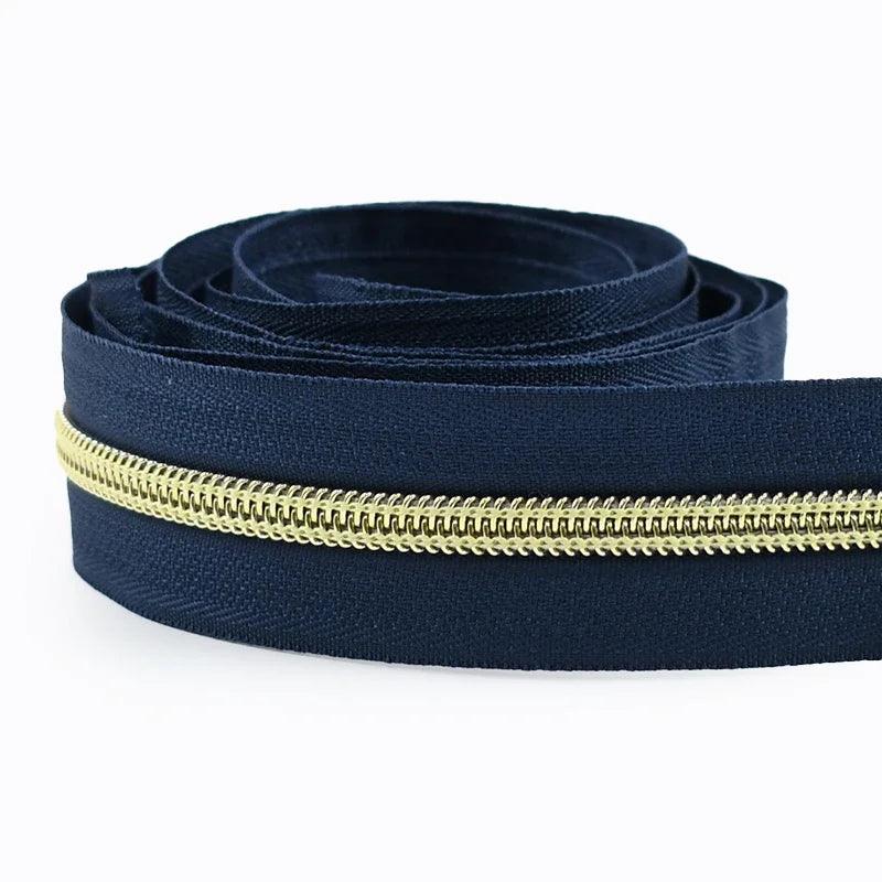 5# Nylon Zippers for Sewing Bags Plastic Coil Bag Zipper Tapes By The Meter Purse Garment Zips Repair DIY Clothing  Accessories