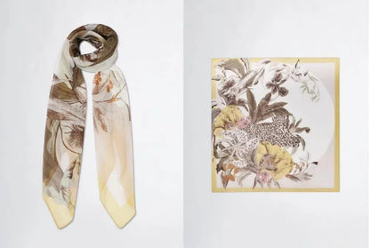 2025 Spring and autumn new women's fashion classic large square scarf warm sun protection scarf shawl