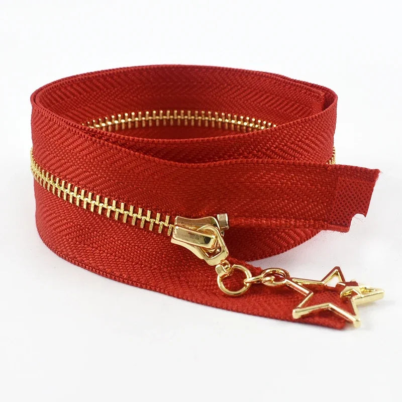 3Pcs Meetee 3# Metal Zippers Bag Zipper Closure 15-70cm Jacket Purse Easy Repair Zips Open/Close-End Coat Zip Sewing Accessories