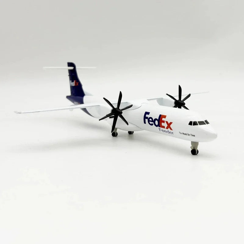 1 400 model planes Air FEDEX Airlines ATR Metal scale aircraft 20cm Diecast airplane models w Wheels Landing Gears Toys