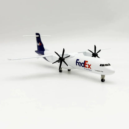 1 400 model planes Air FEDEX Airlines ATR Metal scale aircraft 20cm Diecast airplane models w Wheels Landing Gears Toys