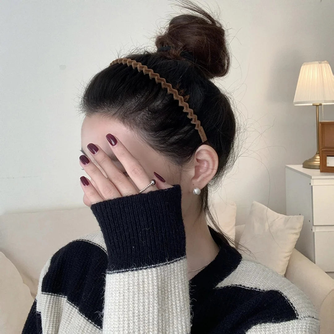 4pcs Pressed Hair Band For Washing Face Headband Summer Women's Hair Bundle Summer Hairpin