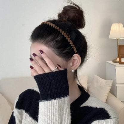 4pcs Pressed Hair Band For Washing Face Headband Summer Women's Hair Bundle Summer Hairpin