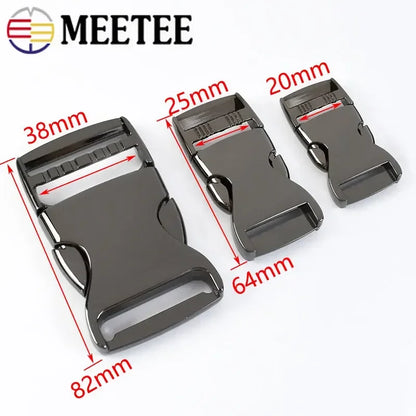2/5Pcs 20-38mm Metal Quick Side Release Buckle Bag Belt Dog Collar Webbing Strap Adjust Clasps Hook Sewing Hardware Accessories