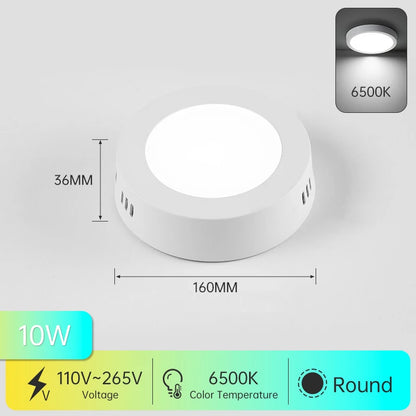 Super Bright Ceiling Light LED 15-50W Indoor Lustre Panel Lamp Kitchen Bedroom Living Room Decor Modern 220V Ceiling Chandelier