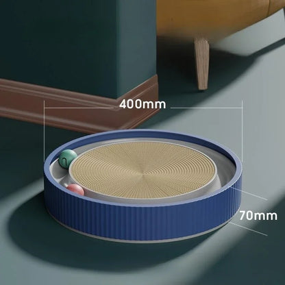 Round Cat Scratching Board Anti Cat Scratcher with Ball Pet Cat Toys Funny Sharpen Nails Scraper Can Replace Nest For Cats