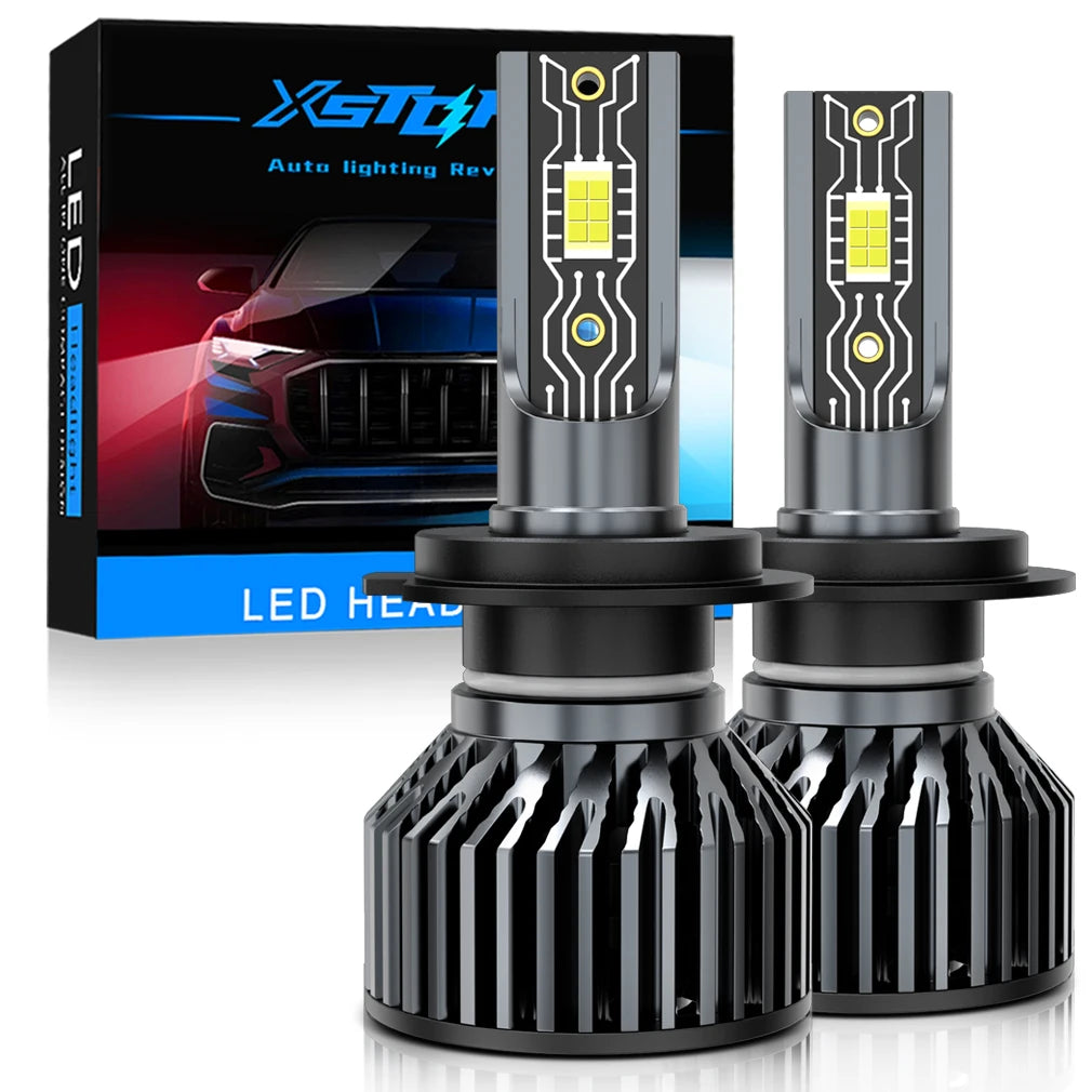 XSTORM Car Headlight H1 H4 H7 LED H8 H11 9005 HB3 9006 HB4 9012 Hir2 9008 H13 Led Bulb Canbus Automobile Kit H7 Turbo Fog Lamp