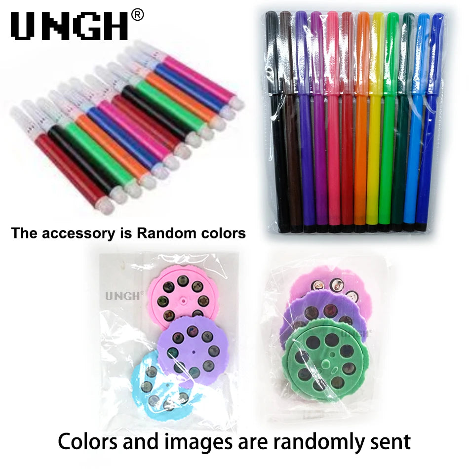 UNGH Children led projector drawing table toy painting set table educational board learning tools painting toys for children