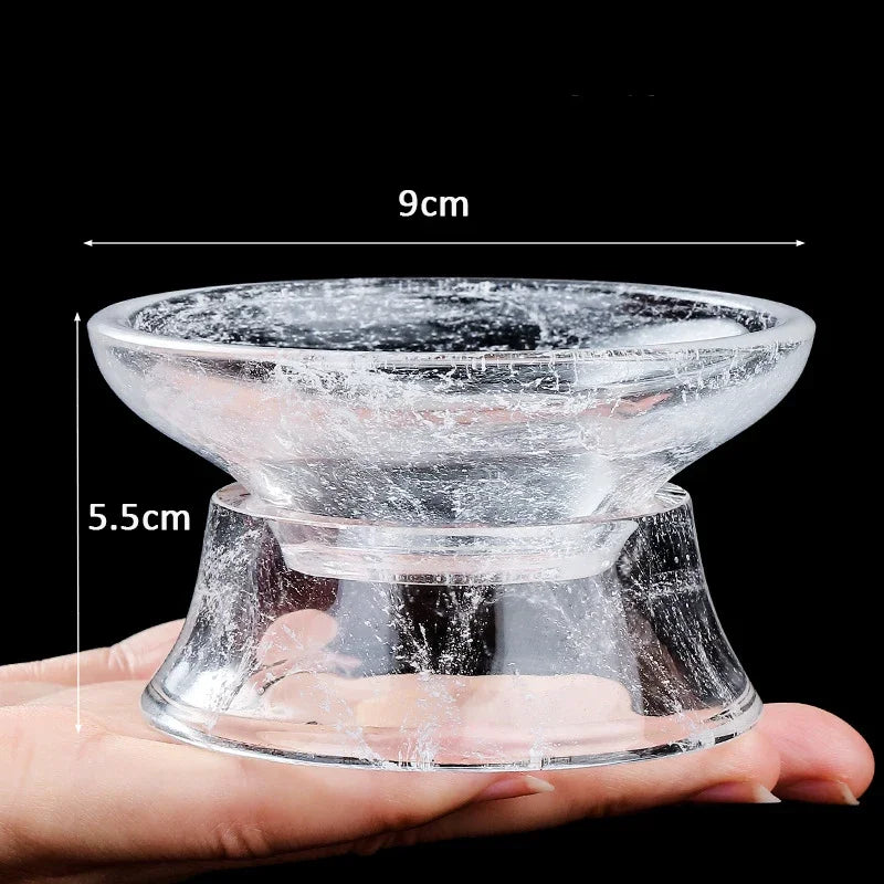 Snow Crystal Glass Tea Tureen Glazed Tea Maker Kung Fu Tea Set High-grade Tea Cup Large Transparent Built Lamp Best Gift