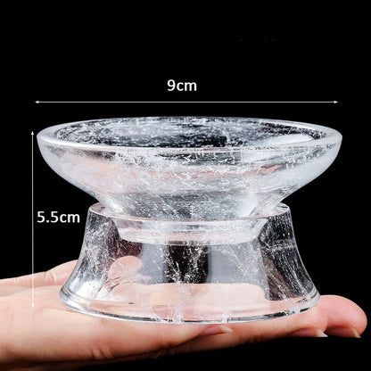Snow Crystal Glass Tea Tureen Glazed Tea Maker Kung Fu Tea Set High-grade Tea Cup Large Transparent Built Lamp Best Gift