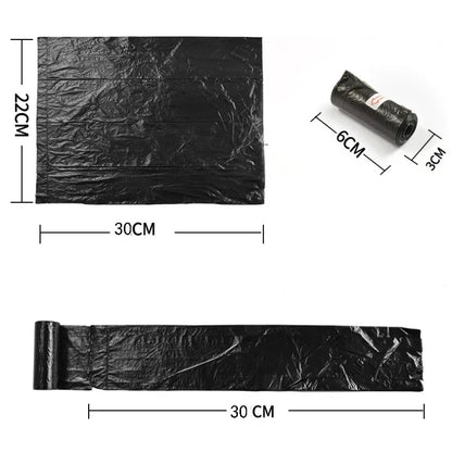 1-10 Roll/Set Garbage Bag Degradable Pet Poop Shit Trash Home Kitchen Universal Waste Black Outdoor Clean Pets Supplies