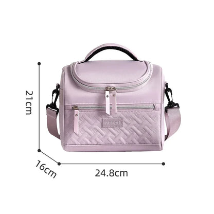Portable Women's Thickened Bento Bag with Cross-Border Cold Insulation Ice Pack for Outdoor Picnics Insulated Lunch Bo