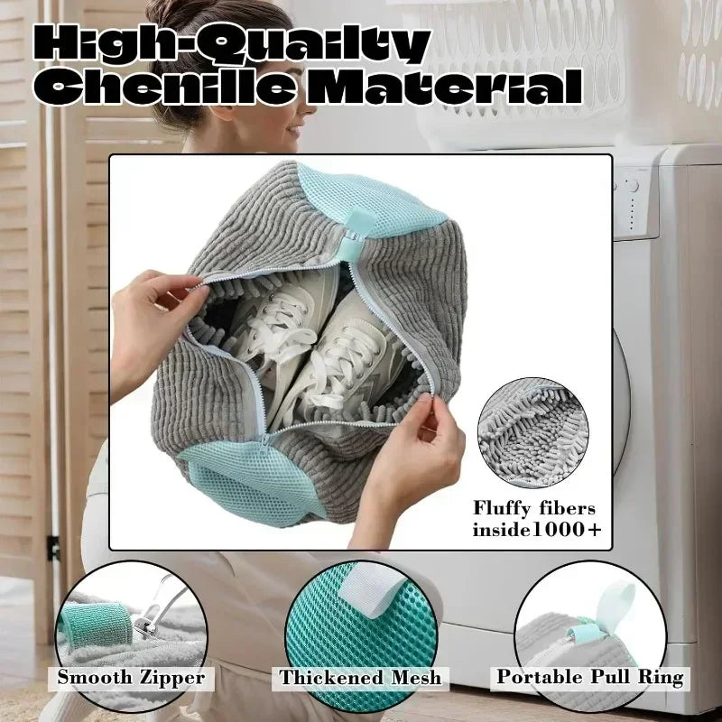 Sneaker Washing Net Bag To Wash Slippers Shoe Laundry Net Washing Machine Bag Slippers Shoes Bags Wash Slippers Washing Shoe Bag