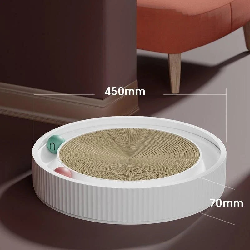 Round Cat Scratching Board Anti Cat Scratcher with Ball Pet Cat Toys Funny Sharpen Nails Scraper Can Replace Nest For Cats