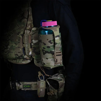 Tactical Molle SS Kettle Bag Water Bottle Pouch Bag Suitable for Nalgene 32 Oz Airsoft Vest Plate Carrier Bottle Holder
