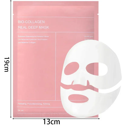 Bio Collagen Overnight Mask Deep Hydrating Moisturizing Shrink Pores Brightening Mask Gentle Refreshing Women Facial Skin Care