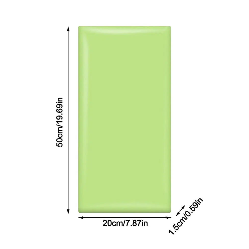 3D Soft Bag Back Wall Mat Anti-collision Waterproof Wall Sticker Wallpaper Self-adhesive Rectangular Wall Decoration Bathroom