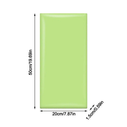 3D Soft Bag Back Wall Mat Anti-collision Waterproof Wall Sticker Wallpaper Self-adhesive Rectangular Wall Decoration Bathroom