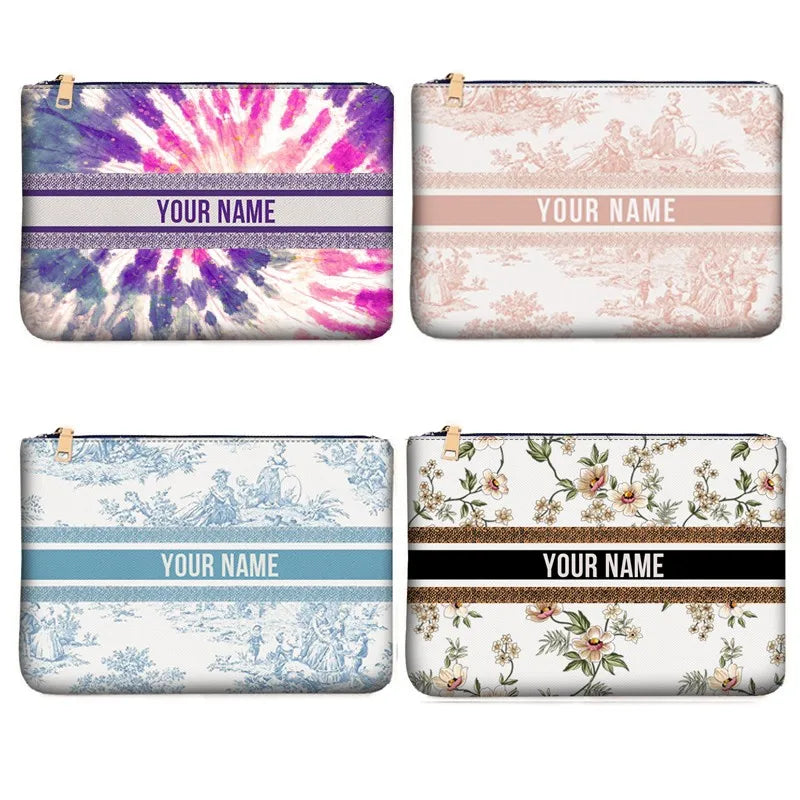 Wallets for Women Personality Animal Flower Printing Linen Clutch Popular  Purse Ladies Beach Bag Party Designer Bags Luxury