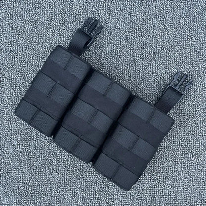 Tactical Magazine Pouch Airsoft Expansion Conversion Panel Mag Bag LV119 FCSK Vest Multicam 5.56/7.62 Triple Mag Pouch