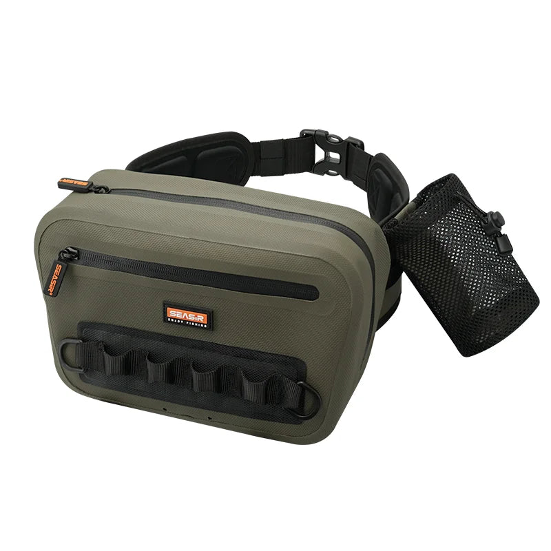 Seasir Waterproof Fishing Waist Bag Multifunctional Suspension large capacity 4L Bag 1680D PVC fishing storage bag