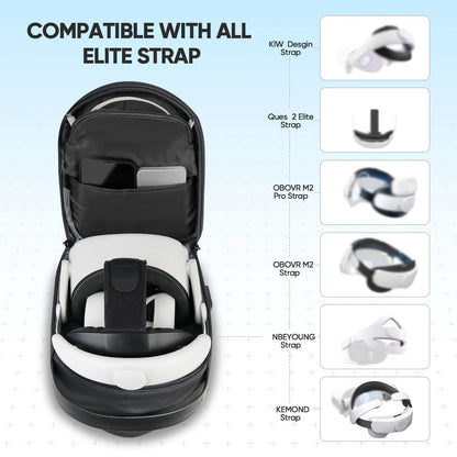 VR Carrying Case for Meta Quest 3 Elite Strap Crossbody Sling Backpack Travel Storage Bag for Oculus Quest 2 Pico 4 Accessories