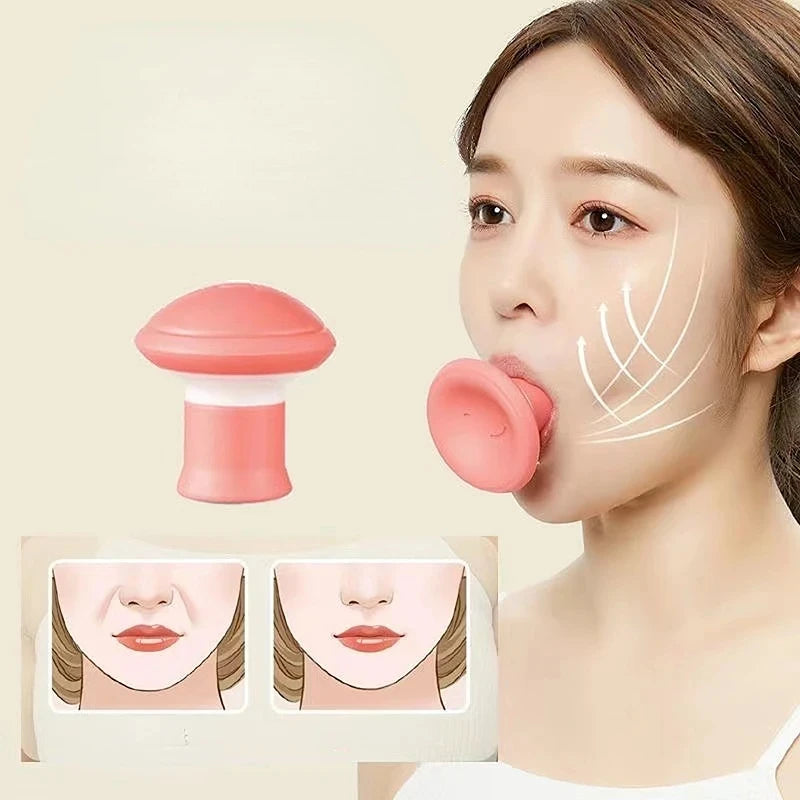 Silica Gel Mouth Jaw Exerciser Slimming Face Lift Tool Chin V Face Lifting Double Thin Wrinkle Removal Blow Breath Exerciser