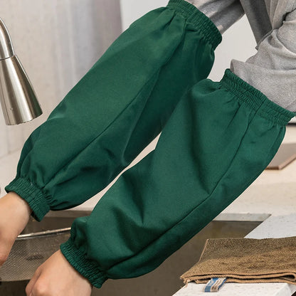Waterproof Canvas Oversleeve Customized Logo Armbands for Work Solid Color Handcuffs Kitchen Washing Cleaning Sleeve Cover