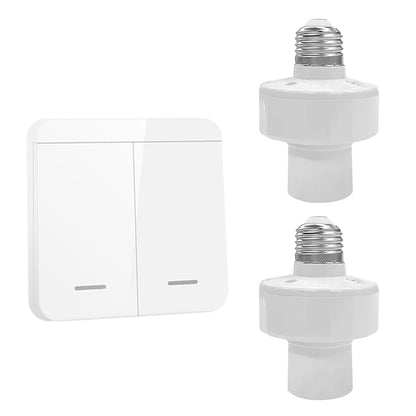 Smart Bulb Holder E27 E26 Lamp Base Socket with Remote Control RF 433Mhz Light Switch AC85-265V 1/2/3 Gang Wireless Led Switch