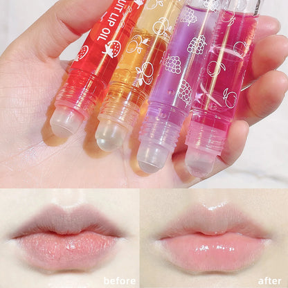 Roll-on Lip Balm Lip Makeup Primer Moisturizing Clear Transparent Lip Oil Long Lasting Hydrating Lip Gloss Moisturizing Lip Balm