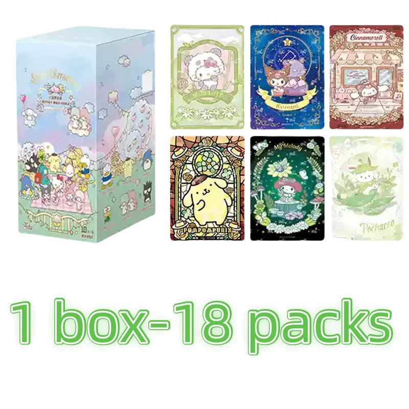 KAYOU Genuine Sanrio Card Flower Fragrance Story Mengmeng Collection Pack Sanrio Family Collectible Cards Toys Gifts