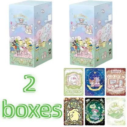 KAYOU Genuine Sanrio Card Flower Fragrance Story Mengmeng Collection Pack Sanrio Family Collectible Cards Toys Gifts