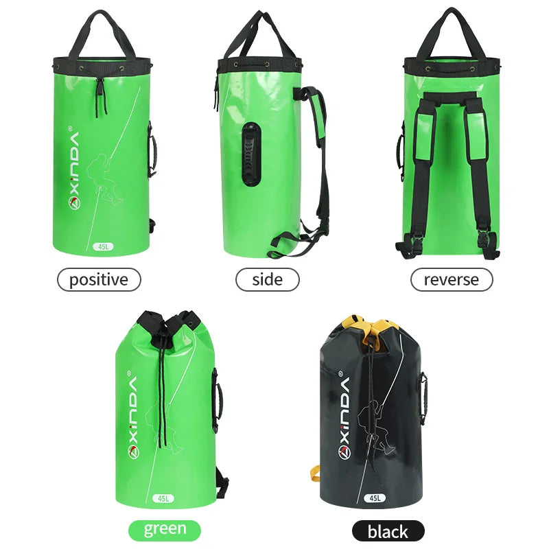 Xinda Outdoor Rock Climbing Rope Bag Rescue Equipment Package Drainage Rope Collection Backpack Shoulder Bag