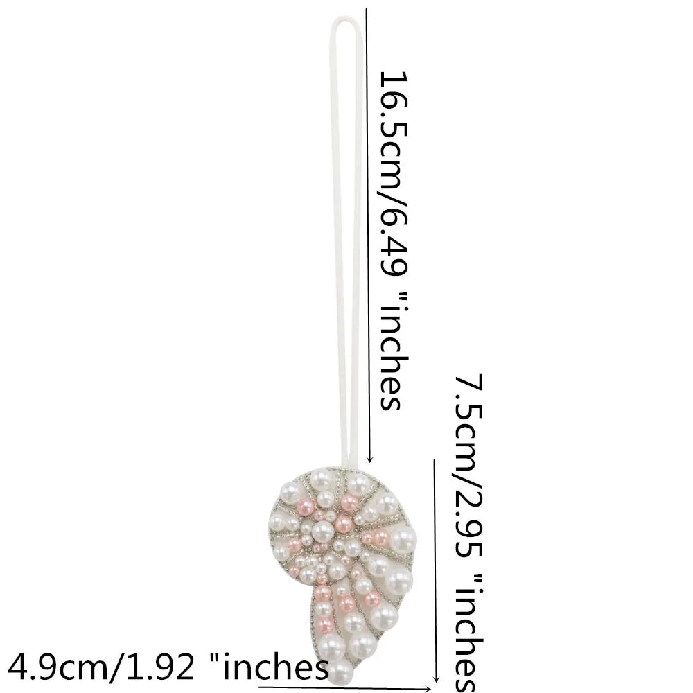 3D Handmade Rhinestone Beaded Coconut tree, butterfly hanging rope Patches Crystal Bag lanyard Patch beading Applique Patch