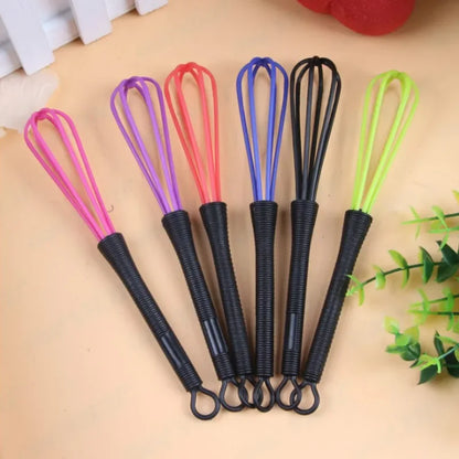 1 Pc Mini Agitator Plastic Whisk Egg Beater Hair Color Paint Stirrer Mixer Milk Shake Cream Stirring Kitchen Gadget Tools