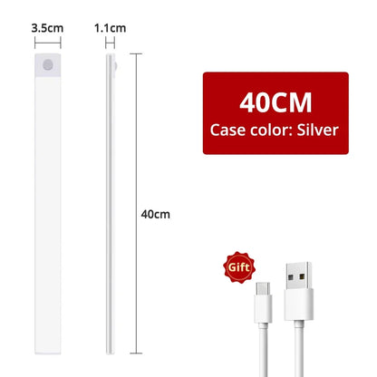 Sensor Wireless 3color in One Lamp Night Light Motion USB Under Cabinet For Bedroom Wardrobe closet cupboard Indoor Lighting