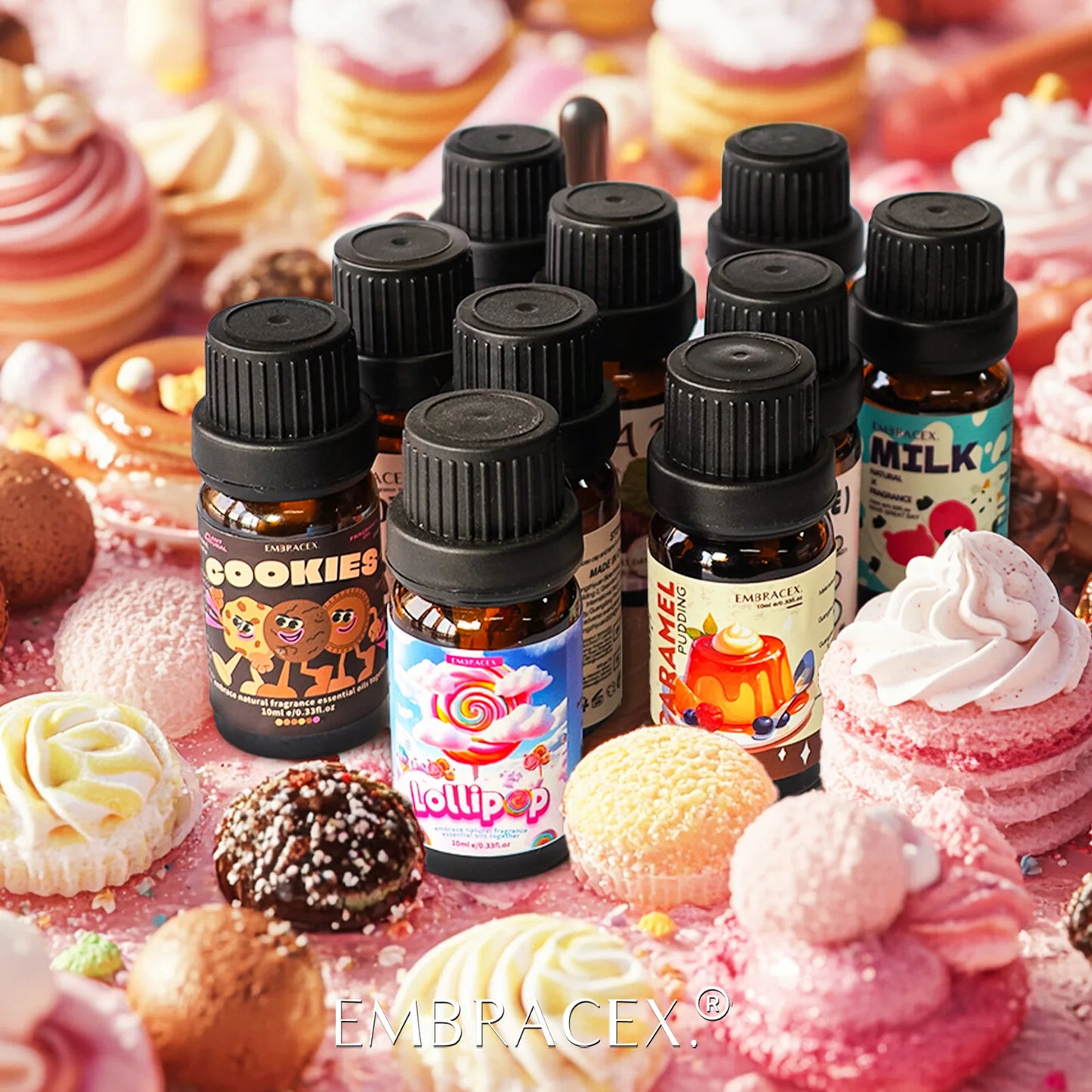 17type Gourmet Essential Oils Vanilla Coconut Coffee Chocolate For Diffusers Candles Making Gifts For Women Perfume Skincare