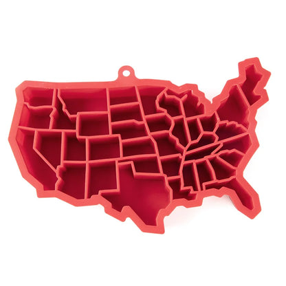 United States map Ice Cube silicone Whiskey Ice maker Ice Cube Mold Creative kitchen bar appliances